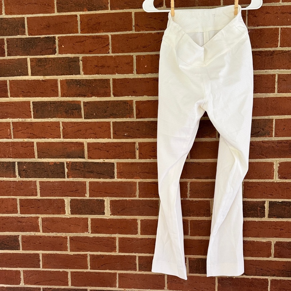 White High-Waisted Pants women